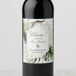 Rótulo do frasco de Vinho Floral Tropical Greenere