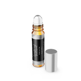 Rótulo do frasco do cilindro de perfumaria de folh