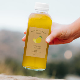 Rótulo do frasco Kraft & Rustic Lemon & Lemonade