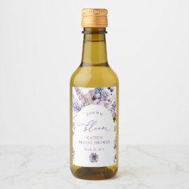 Rótulo do Mini Vinho Floral Roxo + Lavanda