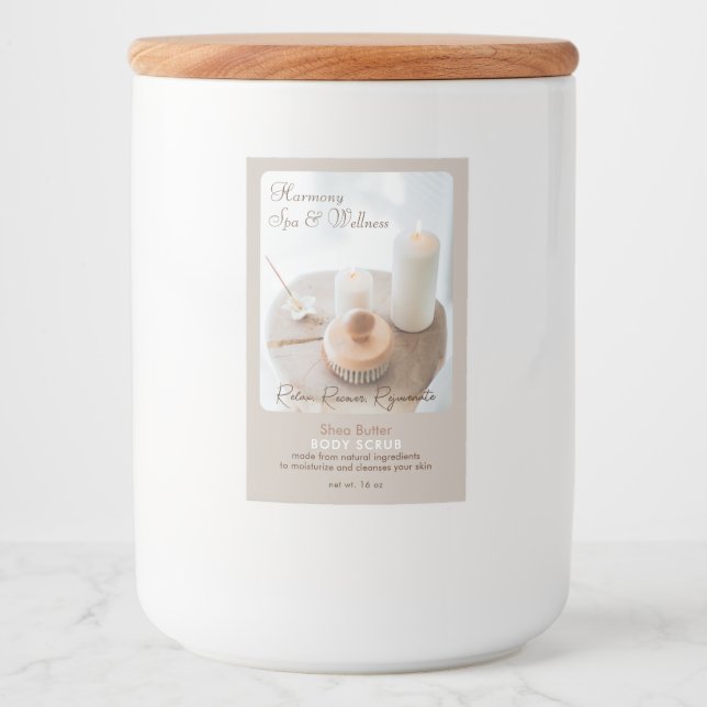 Rótulo do produto Flor, Vela, Escopa Spa E Bem-Est (Frente)