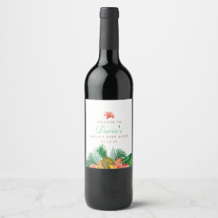 Rótulo do Vinho de Abacaxi Tropical