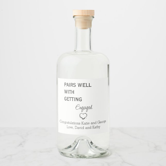 Rótulo do Vinho do noivado (Frente)