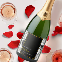 Rótulo do Vinho Figo Espelho para Frutas Elegantes