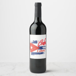 Rótulo do Vinho Libre de Cuba