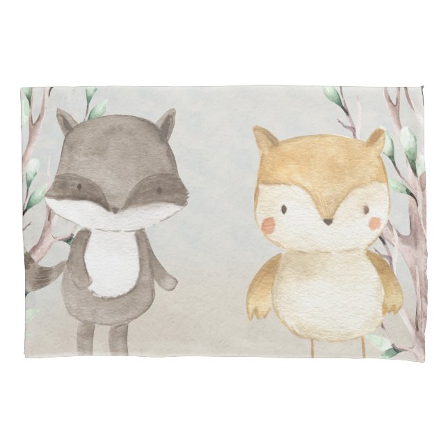 Rótulo e Coruja de Animais da Floresta (Frente)