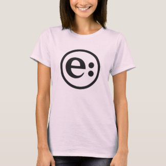 Rótulo ecológico clássico da T-Shirt feminina