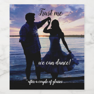 Rótulo Engraçado de Dança Romântica
