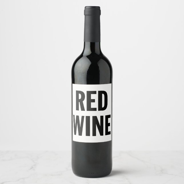 Rótulo Genérico de Vinho Vermelho (Frente)