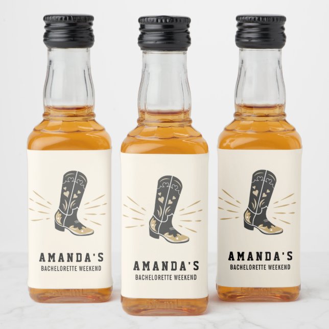 Rótulo Mini Frasco da Baquelorette Ocidental do Pa (Garrafas)