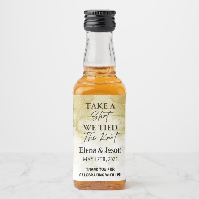 Rótulo Mini Whiskey - Rótulo do Líquido - Casament (Frente)