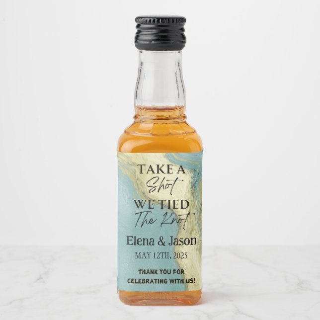 Rótulo Mini Whiskey - Rótulo do Líquido - Casament (Frente)