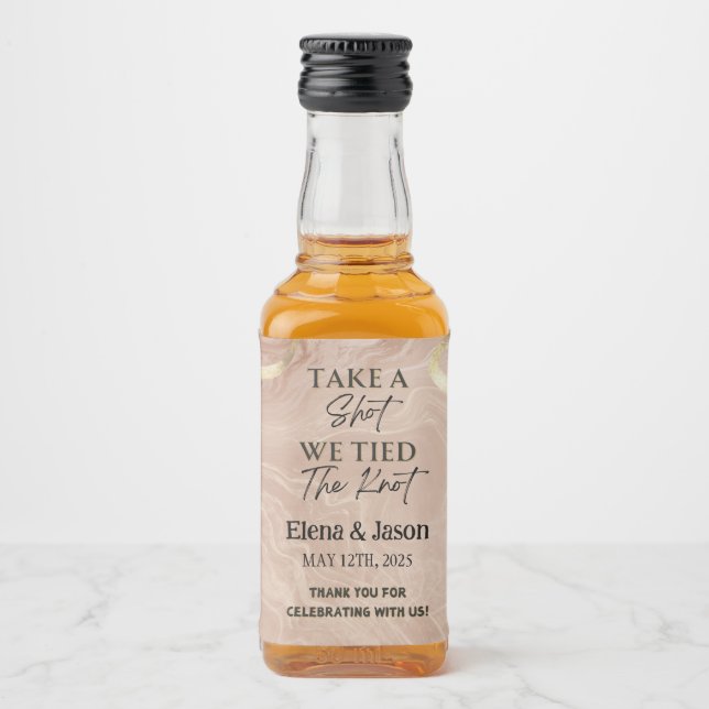 Rótulo Mini Whiskey - Rótulo do Líquido - Casament (Frente)