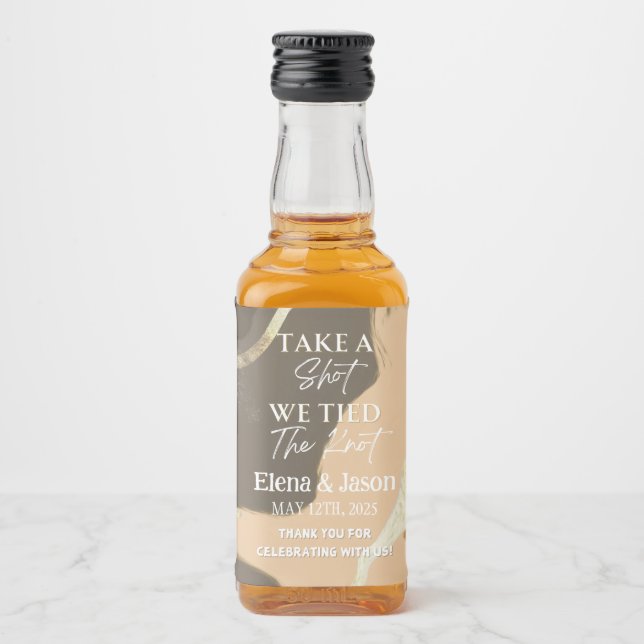 Rótulo Mini Whiskey - Rótulo do Líquido - Casament (Frente)
