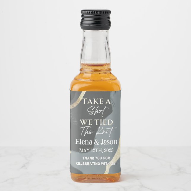 Rótulo Mini Whiskey - Rótulo do Líquido - Casament (Frente)