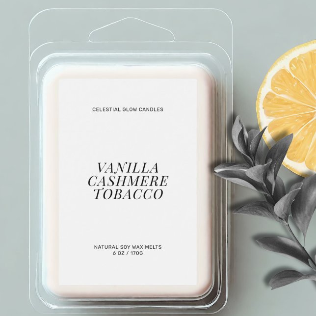 Rótulo mínimo de fusão da cera moderna (Criador carregado)