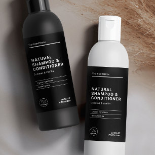 Rótulo Mínimo de Produto Impermeável para Banho e