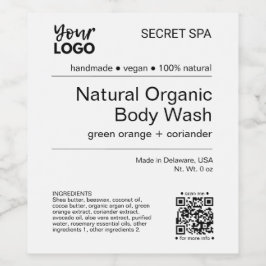 Rótulo Mínimo Moderno de Lava Corpo de Preto e Bra