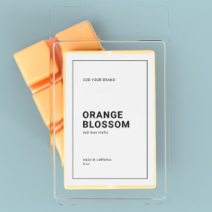 Rótulo moderno minimalista de borda negra