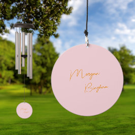 Rótulo monograma minimalista rosa