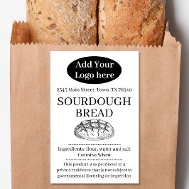 Rótulo Para Comida Add Your Logo Cottage Bakery Product Label SD-03tr