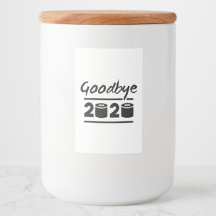 Rótulo Para Comida Adeus papel higiênico 2020 - finalmente acabou