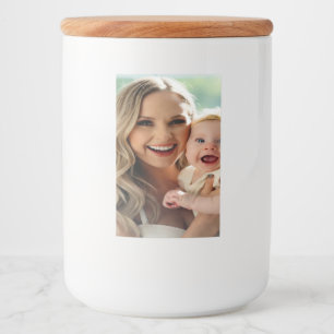 Rótulo Para Comida Adicionar Foto de Bebê Personalizar Customizar