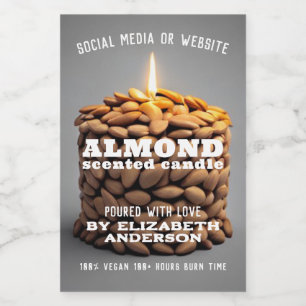 Rótulo Para Comida Almond Candle