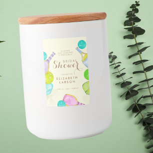 Rótulo Para Comida Amante de Esportes Aquarela Noiva com Tema de Pic