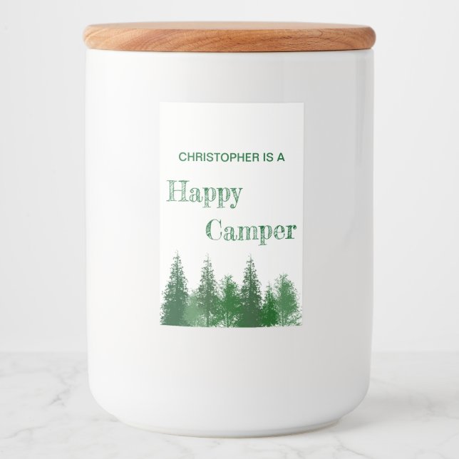 Rótulo Para Comida Aniversário das Árvores da Madeira (Frente)