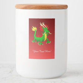Rótulo Para Comida Ano Novo Chinês Dragão