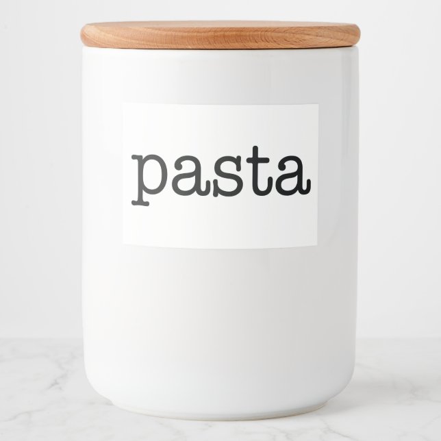 Rótulo Para Comida Armazenamento de Comidas Domésticos de Cozinha Cer (Frente)