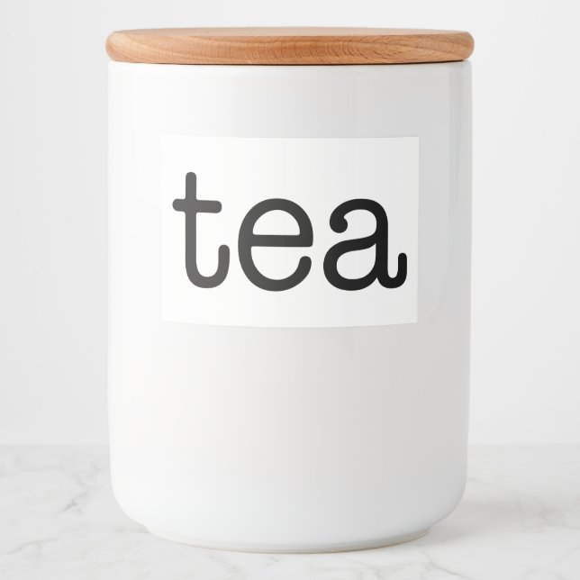 Rótulo Para Comida Armazenamento de Comidas Domésticos de Cozinha Cer (Frente)