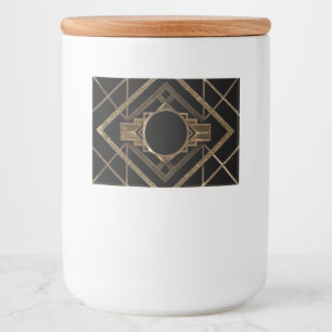 Rótulo Para Comida Art deco, art nouveau,vintage,elegant,chic,gold,bl