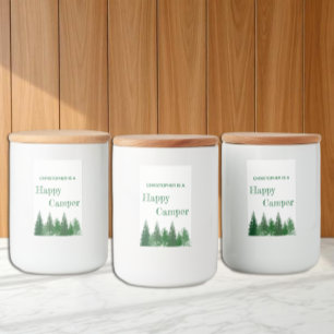 Rótulo Para Comida Árvores da Floresta de Aniversário