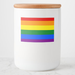 Rótulo Para Comida As cores do arco-íris