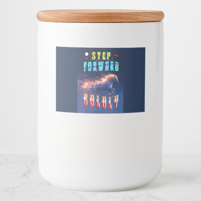 Rótulo Para Comida Avançar com Audácia (Frente)