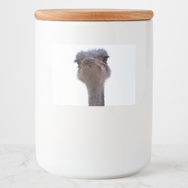 Rótulo Para Comida avestruz (Frente)