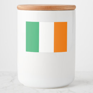 Rótulo Para Comida Bandeira da Irlanda