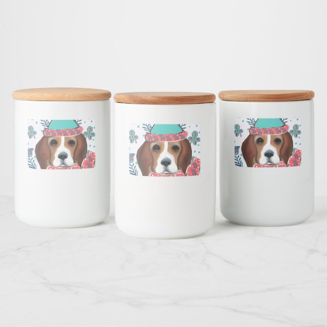 Rótulo Para Comida Beagle (Garrafas)