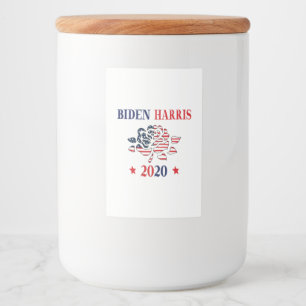 Rótulo Para Comida Biden Harris 2020