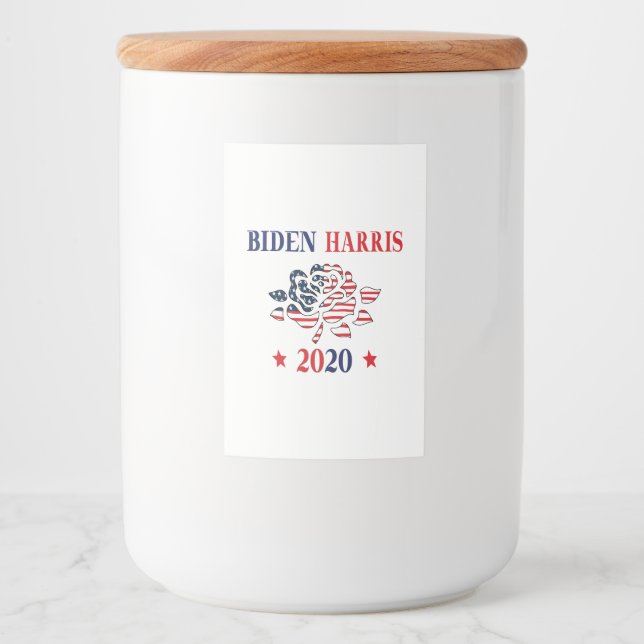 Rótulo Para Comida Biden Harris 2020 (Frente)
