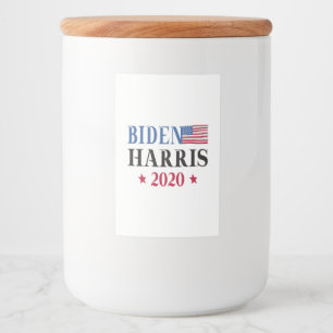 Rótulo Para Comida Biden Harris 2020
