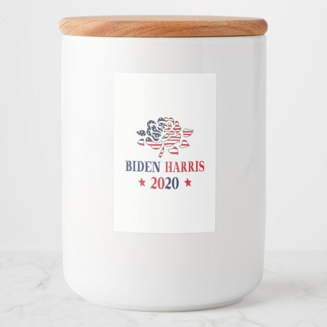 Rótulo Para Comida Biden Harris 2020 (Frente)