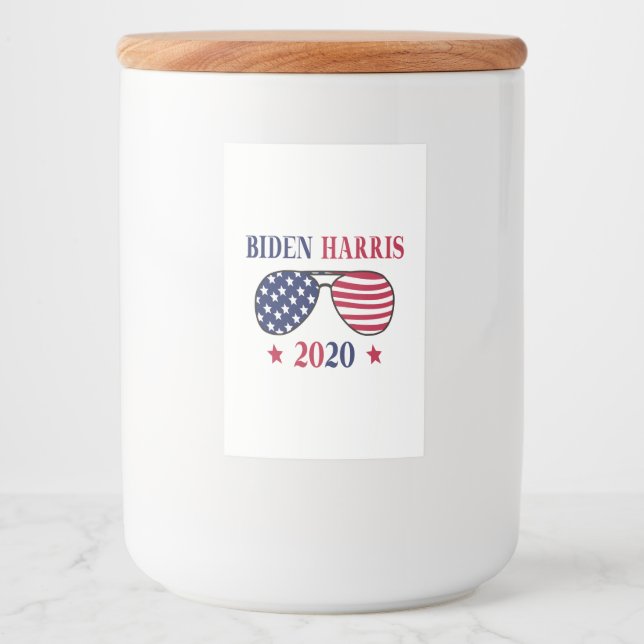 Rótulo Para Comida Biden Harris 2020 (Frente)