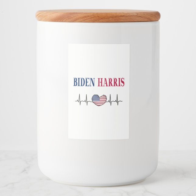 Rótulo Para Comida Biden Harris 2020 (Frente)