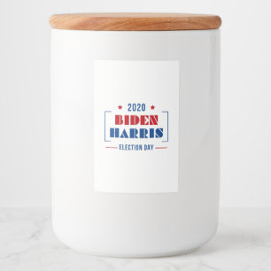 Rótulo Para Comida Biden Harris 2020