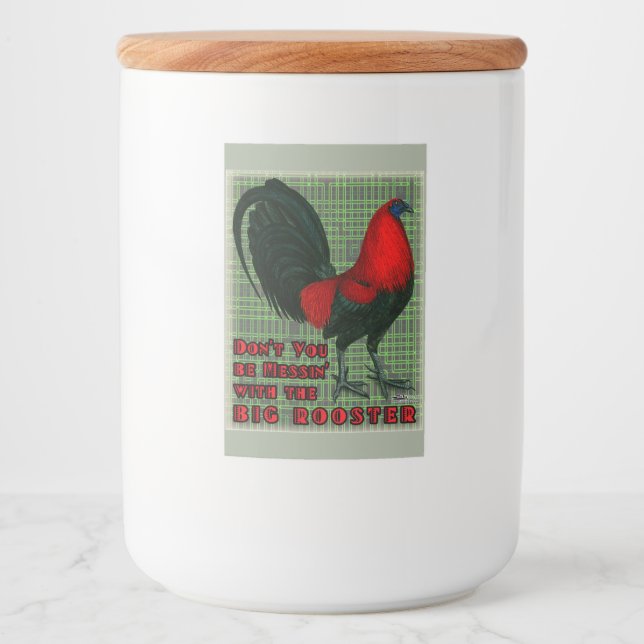 Rótulo Para Comida Big Red Rooster (Frente)