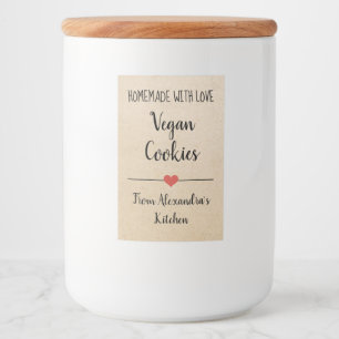 Rótulo Para Comida Biscoitos kraft caseiros