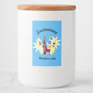 Rótulo Para Comida Boliches do estilo Vintage